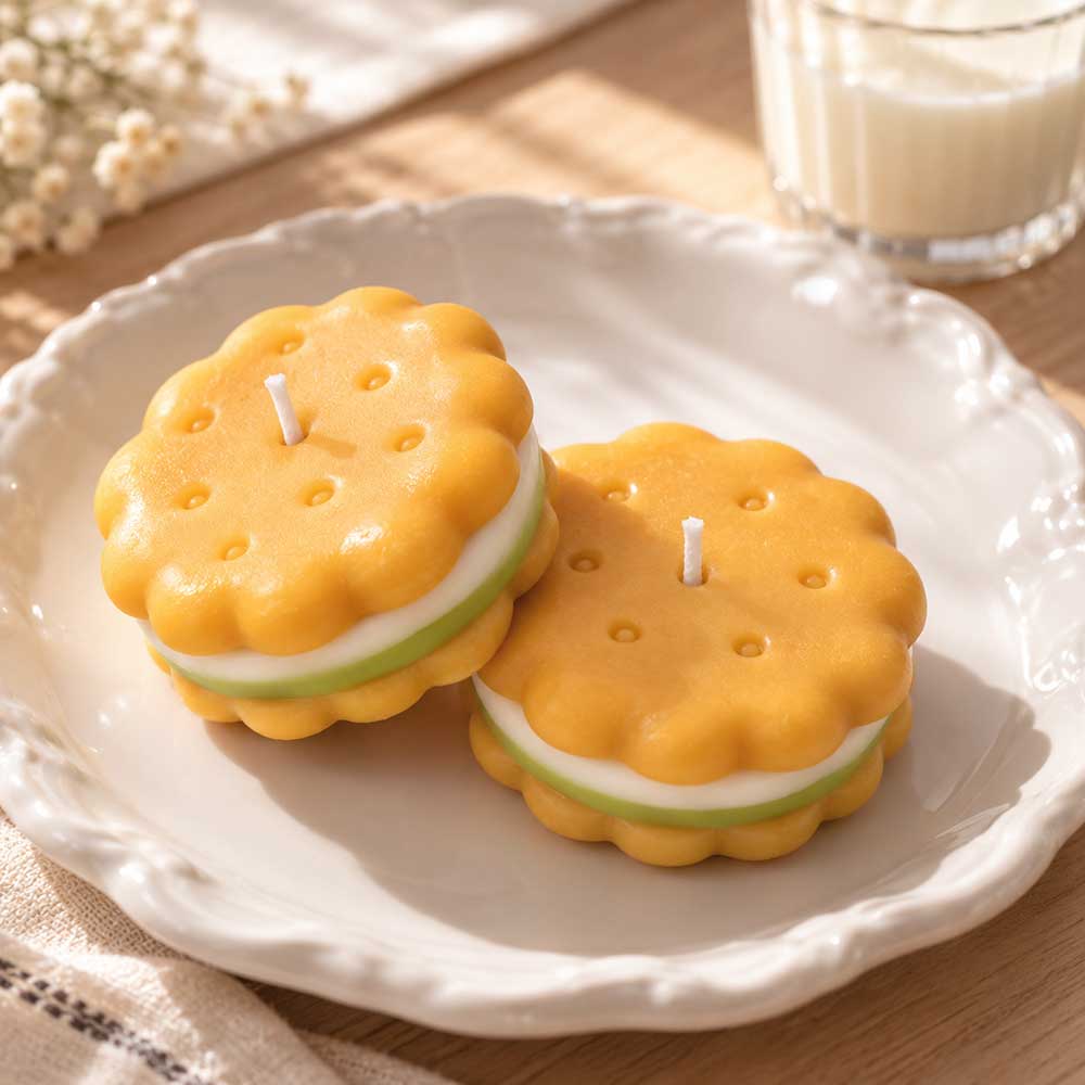 Cream Sandwich Cookie Candle