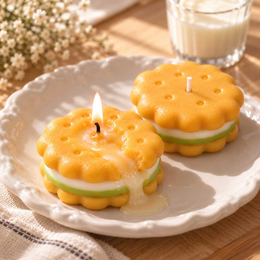 Cream Sandwich Cookie Candle