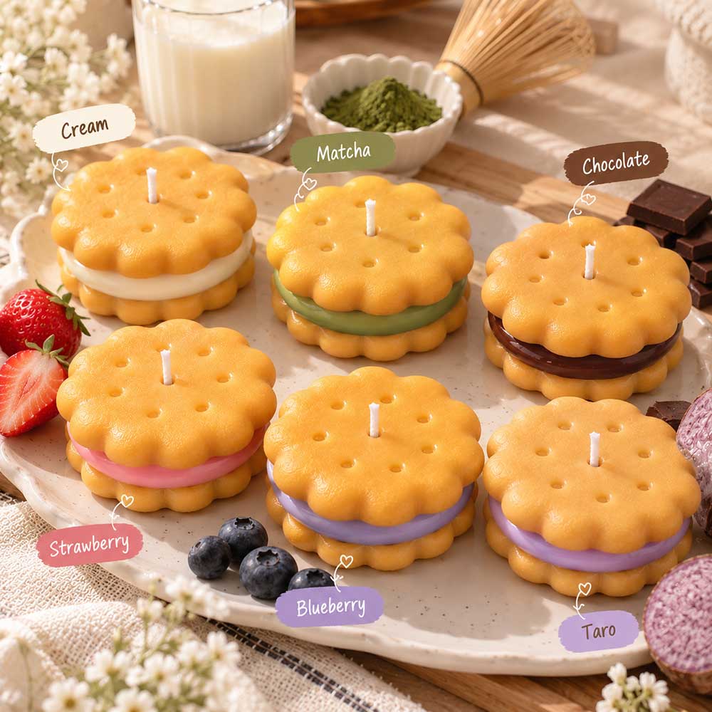 Cream Sandwich Cookie Candle
