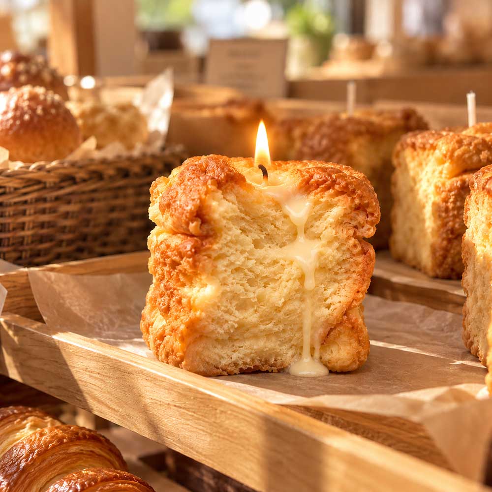 Milk Bread Candle