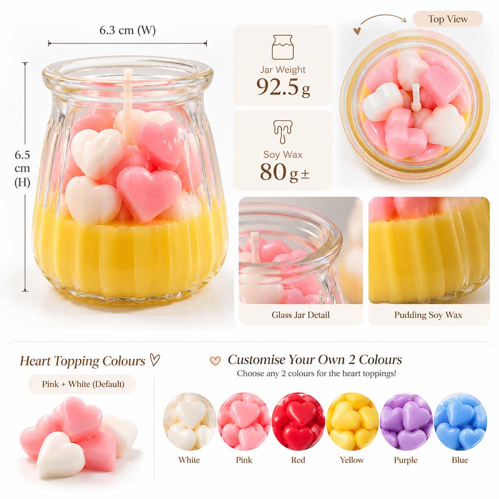 Sweetheart Pudding Candle